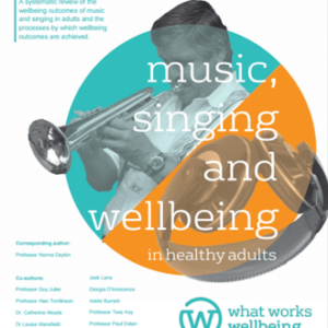 Supporting Analysis: Music, Singing And Wellbeing | What Works Centre ...