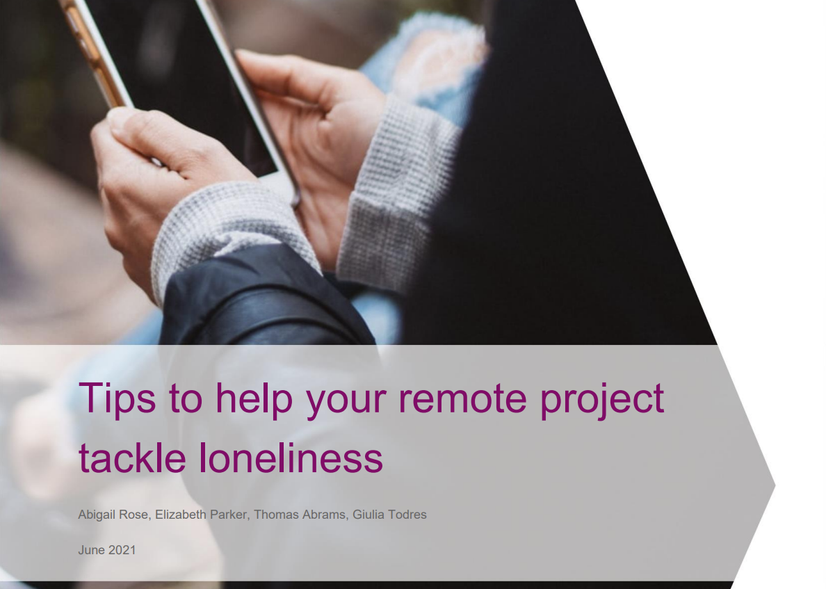 Tips to help your remote project tackle loneliness