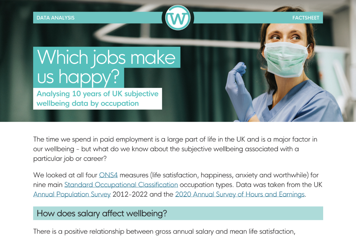 Which jobs make us happy?