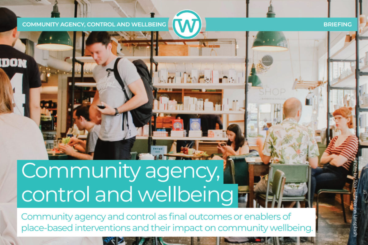 Community agency, control and wellbeing